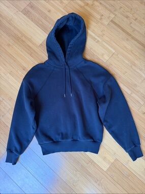 Everlane Cropped Hoodie Black Size S